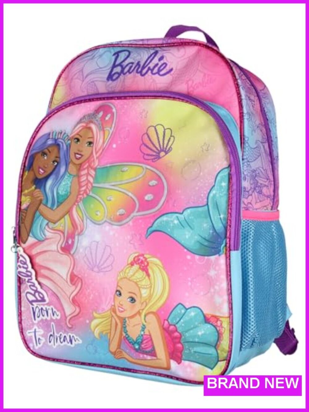 Barbie Born To Dream Backpack with Padded Adjustable Straps